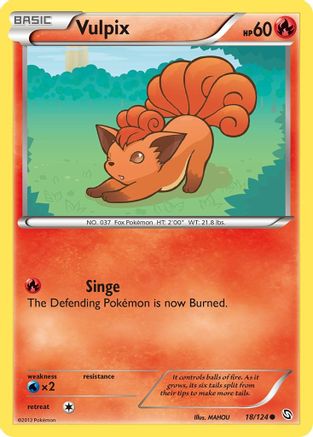 Vulpix 018/124/124 - Common