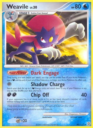 Weavile 040/132 - Rare