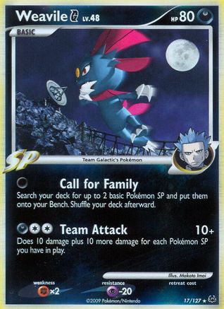 Weavile G 017/127 - Holo Rare - Holofoil