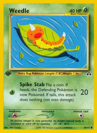 Weedle 070/75/75 - Common - Unlimited
