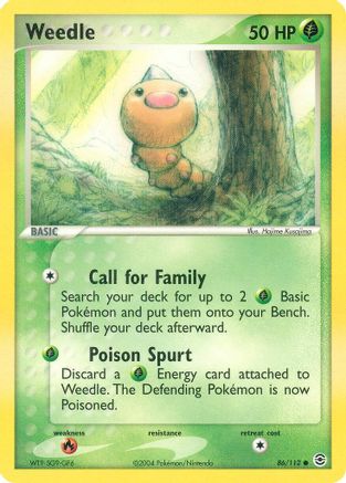 Weedle 086/112/112 - Common