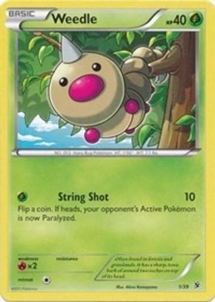 Weedle 001/39 - Common