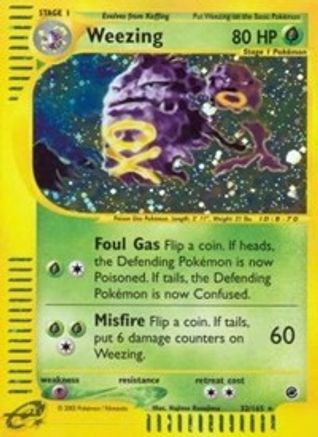 Weezing (32) 032/165 - Holo Rare - Holofoil
