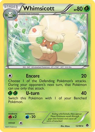 Whimsicott (12) 012/98 - Rare