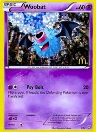 Woobat 007/12/12 - Promo - Holofoil