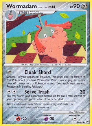 Wormadam Trash Cloak 051/99 - Uncommon