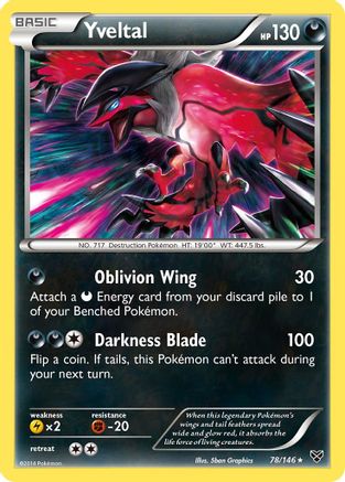 Yveltal 078/146/146 - Rare