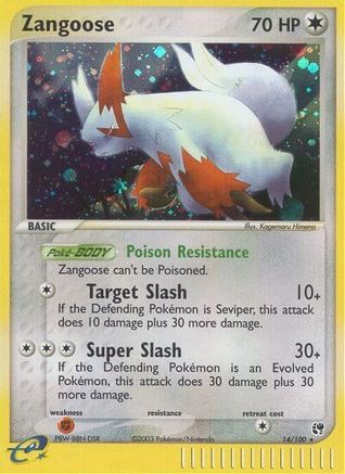 Zangoose 014/100 - Holo Rare - Holofoil