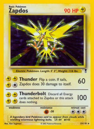 Zapdos 019/110 - Holo Rare - Holofoil