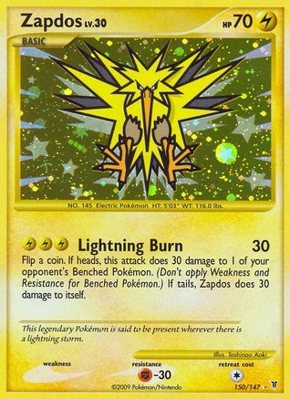 Zapdos (150) 150/147 - Secret Rare - Holofoil