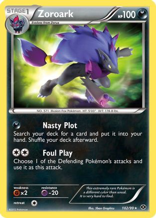 Zoroark 102/99 - Secret Rare - Holofoil