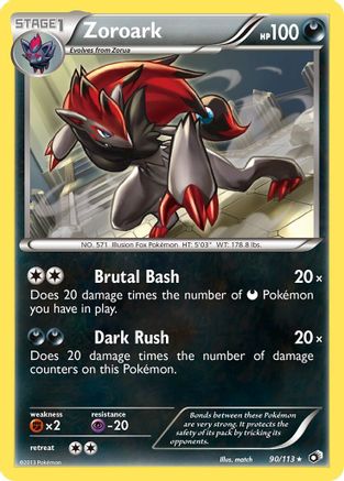 Zoroark 090/113/113 - Holo Rare - Holofoil