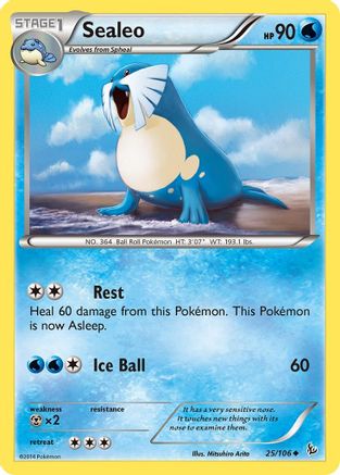 Sealeo 025/106 - Uncommon - Reverse Holofoil