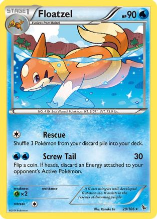 Floatzel 029/106/106 - Rare