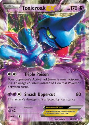 Toxicroak EX 041/106/106 - Ultra Rare - Holofoil