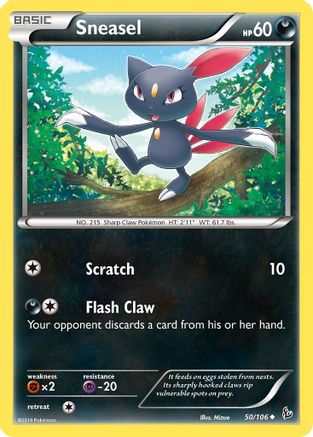 Sneasel (50) 050/106 - Uncommon - Reverse Holofoil