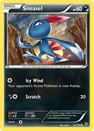 Sneasel (51) 051/106 - Common - Reverse Holofoil
