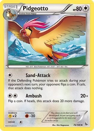 Pidgeotto 076/106/106 - Uncommon