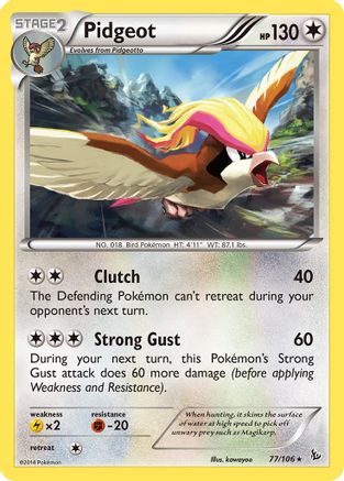 Pidgeot 077/106/106 - Rare - Reverse Holofoil