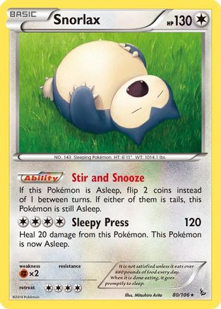 Snorlax 080/106/106 - Rare