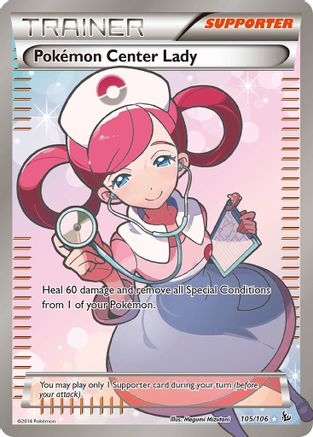 Pokemon Center Lady (105 Full Art) 105/106/106 - Ultra Rare - Holofoil