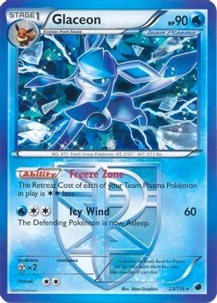 Glaceon 023/116 - Holo Rare - Holofoil