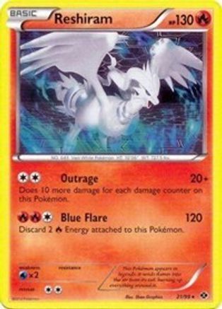 Reshiram 021/099 - Holo Rare - Holofoil