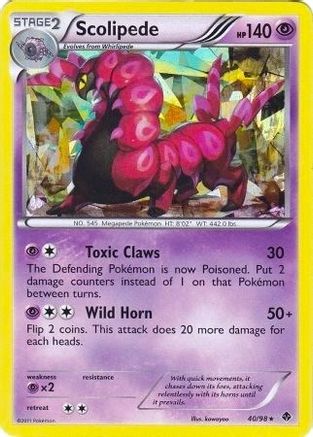 Scolipede 040/098 - Holo Rare - Holofoil