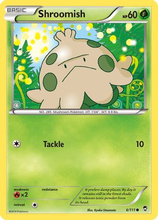 Shroomish 006/111 - Common - Reverse Holofoil