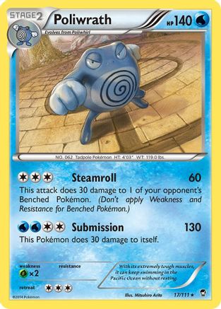 Poliwrath 017/111/111 - Holo Rare - Holofoil