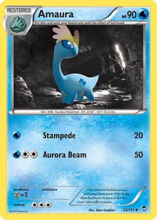 Amaura 025/111/111 - Uncommon - Reverse Holofoil