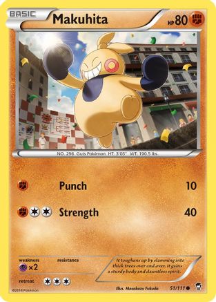 Makuhita 051/111 - Common - Reverse Holofoil