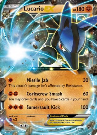 Lucario EX 054/111/111 - Ultra Rare - Holofoil