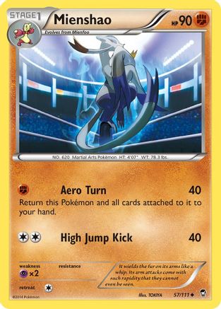 Mienshao 057/111 - Uncommon - Reverse Holofoil