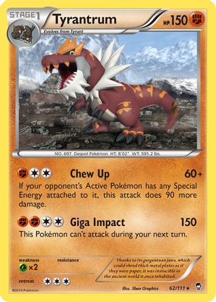 Tyrantrum 062/111/111 - Rare