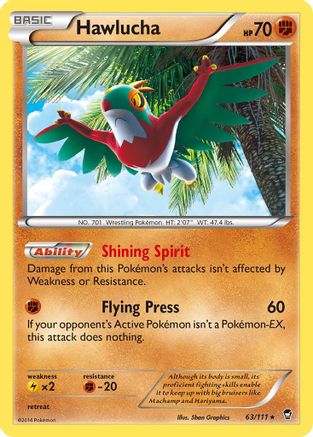 Hawlucha 063/111/111 - Holo Rare - Holofoil