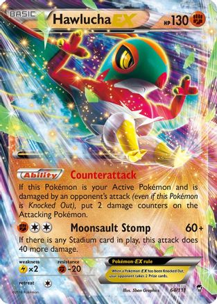 Hawlucha EX 064/111/111 - Ultra Rare - Holofoil