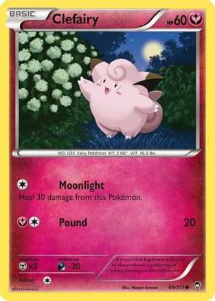 Clefairy (69) 069/111/111 - Common - Reverse Holofoil