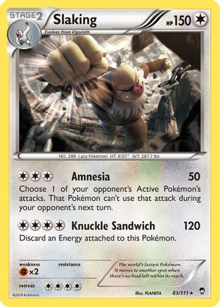 Slaking 083/111/111 - Holo Rare - Holofoil