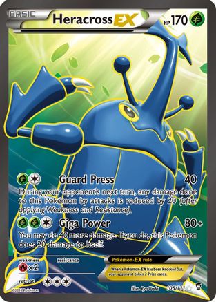 Heracross EX (105 Full Art) 105/111/111 - Ultra Rare - Holofoil
