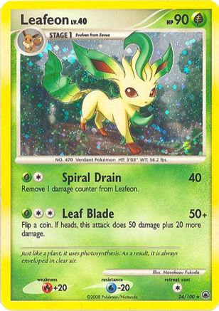 Leafeon 024/100 - Holo Rare - Holofoil