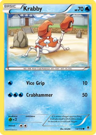Krabby 013/119/119 - Common