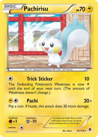 Pachirisu 025/119/119 - Rare