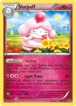 Slurpuff 069/119/119 - Holo Rare - Holofoil