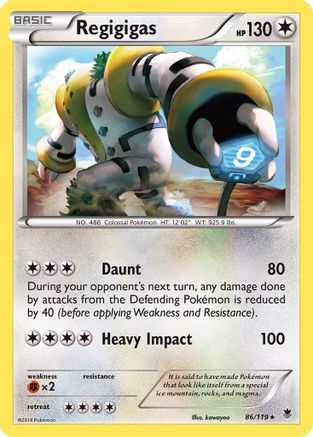 Regigigas 086/119 - Holo Rare - Reverse Holofoil