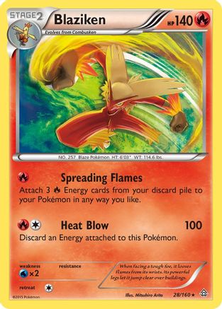 Blaziken 028/160 - Holo Rare - Holofoil