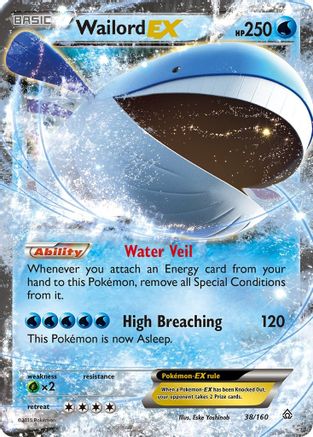 Wailord EX 038/160/160 - Ultra Rare - Holofoil