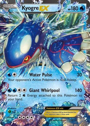 Kyogre EX 054/160/160 - Ultra Rare - Holofoil