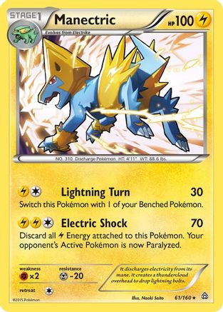 Manectric 061/160 - Holo Rare - Holofoil