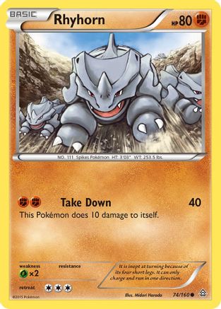 Rhyhorn 074/160 - Common
